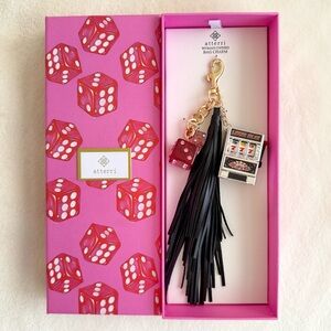 Atterri Lucky Bag Charm w/ Fringe Tassel
